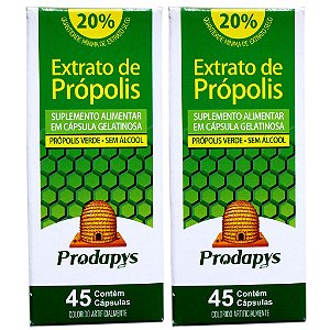 Kit 2 Und Extrato de Própolis 45cps Prodapys