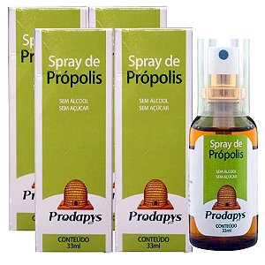 Kit 4 Und Spray de Própolis 33ml Prodapys