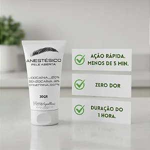 Anestésico Micropigmentação de Sobrancelha 30gr