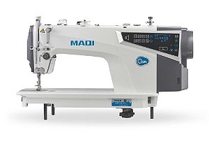 Máquina de costura Reta Eletrônica MAQI Q5FT-M-4C-I - 110 V Com kit de Calcadores e Luminaria de led + Cadeira especial para Costureira