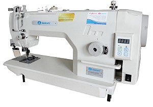 Maquina de Costura Reta Eletronica Refiladeira  Direct Drive Sansei SA-M8520-64-DD - 220 vlts