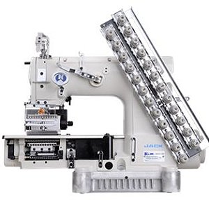 Máquina de Costura de 12 Agulhas 24 fios Base Cilíndrica ponto Corrente Direct Drive Jack JK-8009VCDI-12064P - 220 V
