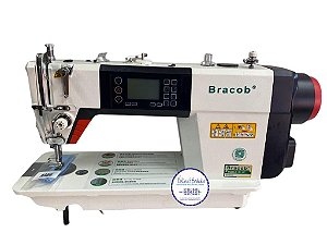 Máquina de Costura Reta Eletrônica com Pontos decorativos retos Bracob BC D5-7 - 220 V + Kit de calcadores