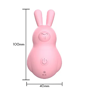 Mini vibrador em formato de coelho