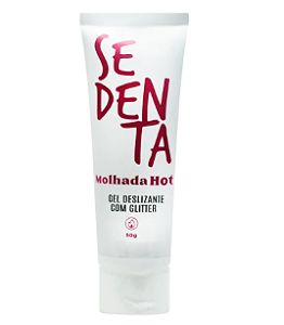 Gel lubrificante Hot beijável 50g - Sedenta Molhada