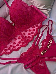 CONJUNTO LINGERIE PERSONALIZADO - PERSONALIZAMOS NA HORA Á SUA ESCOLHA