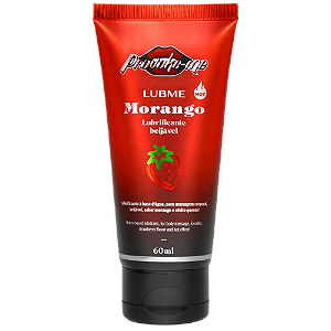 Lubrificante beijável morango hot 60ml - LubMe