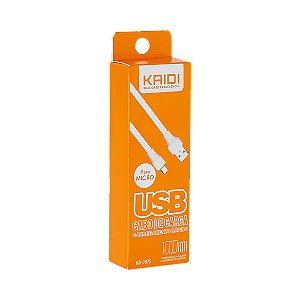 Cabo de carga carregamento rápido USB para V8 1 metro Kaidi