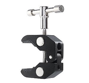 Garra Super Clamp com roscas 1/4" e 3/8"