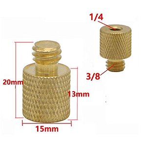 Adaptador - Rosca 1/4" para Parafuso 3/8"