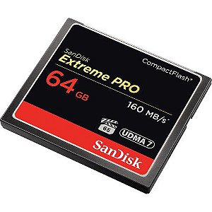 Cartão de Memória CF SANDISK 64 GB Extreme Pro 160MB/s