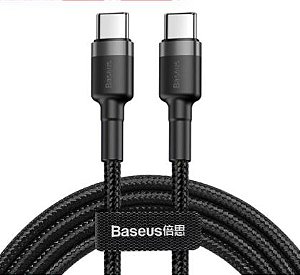 Cabo USB-C para USB-C 60W Gray BASEUS (50cm)