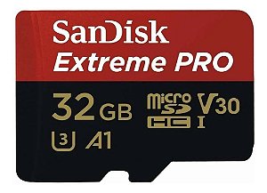 Cartão de Memória micro SD SANDISK 32 GB Extreme Pro