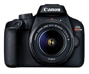 Câmera CANON EOS T100 e 18-55mm f/3.5-5.6 III