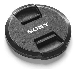 Tampa de lente com logo Sony 72mm