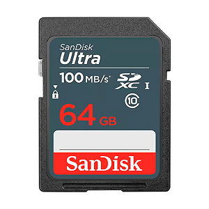 Cartão de Memória SD SANDISK 64 GB Ultra 100MB/s