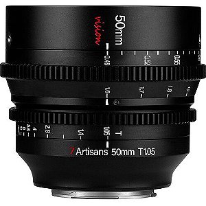 Lente 7artisans Vision Cine 50mm T1.05 (MFT Micro 4/3 mount)