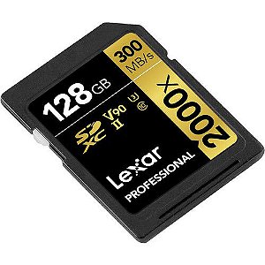 Cartão de Memória SDXC LEXAR 2000x 128 GB V90 UHS-II (300MB/s)