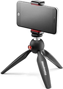 Mini tripé de mesa Manfrotto preto MKPIXICLAMP-BK