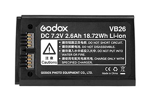Bateria GODOX VB26 para Flashes Godox V1 e V860III (18.72Wh)