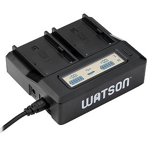 Carregador Watson Duo LCD para baterias BP-U