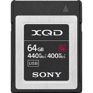 Cartão de Memória XQD 64GB Sony Serie G 440-400MB/s