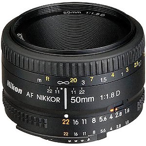 Lente NIKON AF Nikkor 50mm f/1.8 D