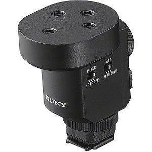 Microfone Sony ECM-M1 Shotgun Compacto Camera-Mount Digital