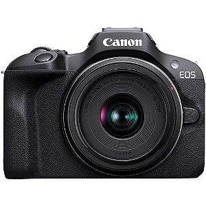 Câmera CANON EOS R100 + lente RF-S 18-45mm STM + Mochila Canon 100S