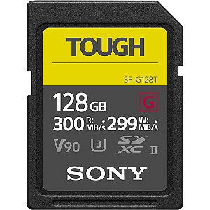 Cartão de Memória SD Sony 128GB SF-G TOUGH Series UHS-II SDXC V90
