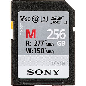 Cartão de Memória SD Sony 256GB SF-M UHS-II SDXC V60