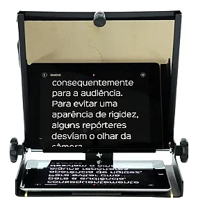 Teleprompter 10,5" com vidro SFHD e suporte para câmera (Openbox)