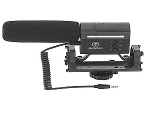 Microfone Direcional Condensador de Vídeo GK-SM10 para Câmeras DSLR - Greika