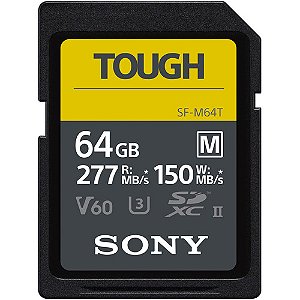 Cartão de Memória SD Sony 64GB SF-M UHS-II SDXC V60