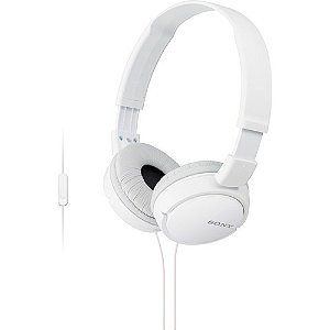 Fone de ouvido Sony MDR-ZX110AP On-Ear com Fio e com Microfone (White)