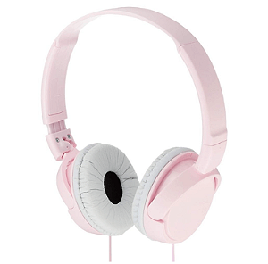 Fone de ouvido Sony MDR-ZX110 (Pink) On-Ear com fio