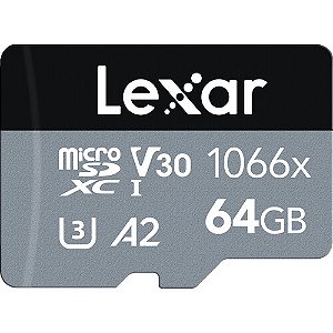 Cartão de Memória micro SD Lexar 64 GB com adaptador