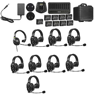 Saramonic WiTalk-WT9S Sistema de intercomunicação sem fio full-duplex para 9 pessoas com fones de ouvido remotos de ouvi