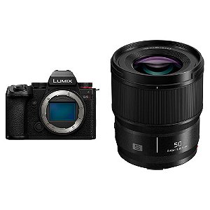 Câmera Panasonic Lumix S5 II - kit lente 50mm