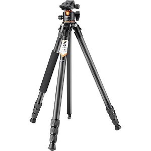 Tripé K&F KYFA254C4+BH-35L Fibra de Carbono