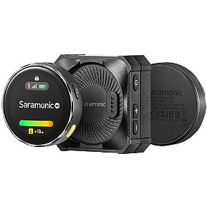 Saramonic Blink Me Sistema de microfone sem fio clip-on para 2 pessoas com telas sensíveis ao toque e gravação