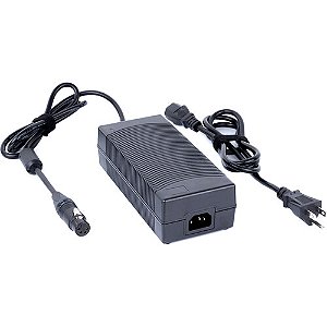 Fonte de alimentação de rede elétrica MID49 15 V com conector fêmea XLR de 4 pinos (cabo de alimentação dos EUA)