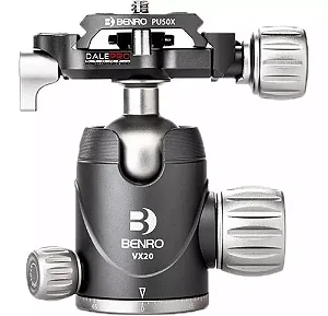 Cabeça de Tripé Ball Head BENRO VX20 com duplo PAN (suporta 20kg)