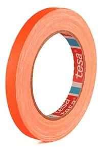 Fita Gaffer Laranja Fluorescente 12mm X 25m Tesa