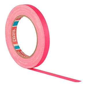Fita Gaffer Rosa Fluorescente 12mm X 25m Tesa
