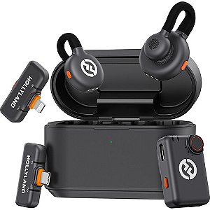 Microfone de lapela sem fio HOLLYLAND LARK M2S Ultimate Combo (para Câmera e Celular)