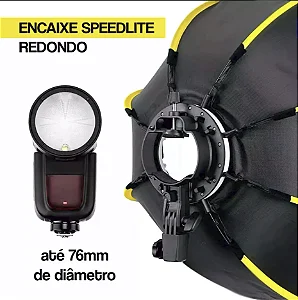 Softbox Greika GKX-65 Octa Montagem rápida para Speedlite (V1) / sem grid - 65cm