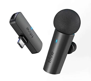 Microfone de Lapela Fifine M6 com entrada USB-C