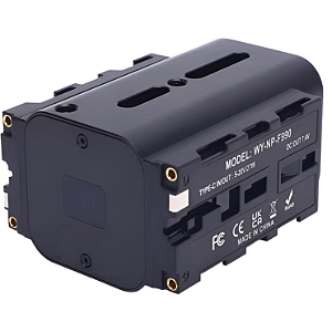 Bateria Dupla Face NP-F990 Dummy com entrada USB-C
