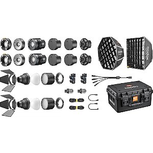 Kit 2 Luzes LED de Vídeo Godox MS60Bi Bi-Color